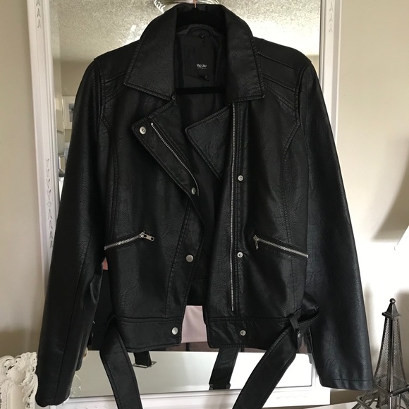 Target Jackets & Blazers - EUC Mossimo Moto Biker Faux Leather Jacket